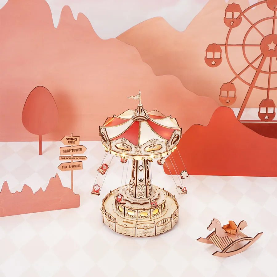 Swing Ride DIY Music Box 3D Puzzle | 289 Pieces by LAB7 Malta, Europe