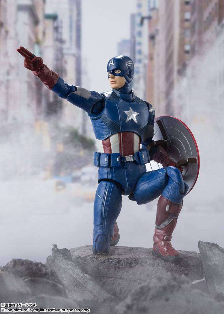 Tamashii Nations Avengers S.H. Figuarts Action Figure Captain America (Avengers Assemble Edition) 15 cm by LAB7 Malta, Europe