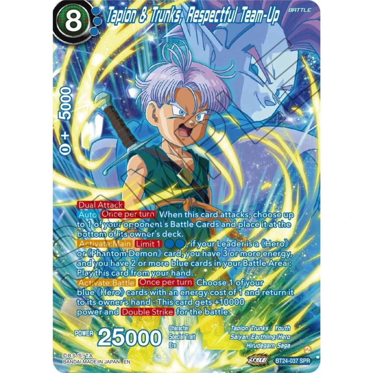 Tapion & Trunks, Respectful Team-Up (SPR) (BT24-037) (Beyond Generations) in Malta | LAB7