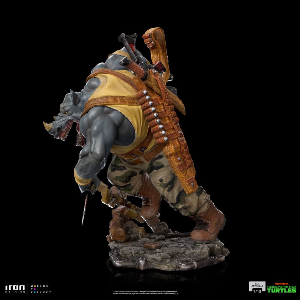 Teenage Mutant Ninja Turtles BDS Art Scale Statue 1/10 Rocksteady by LAB7 Malta, Europe