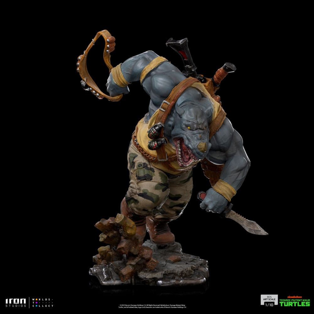 Teenage Mutant Ninja Turtles BDS Art Scale Statue 1/10 Rocksteady by LAB7 Malta, Europe