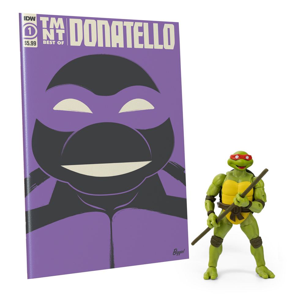 Teenage Mutant Ninja Turtles BST AXN x IDW Action Figure & Comic Book Donatello Exclusive 13 cm by LAB7 Malta, Europe