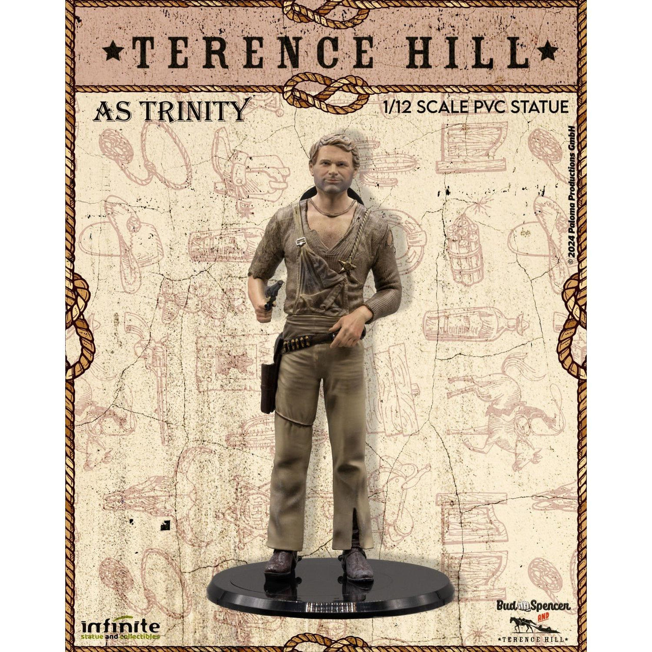 Terence Hill As Trinity 1/12 PVC Statue in Malta | LAB7