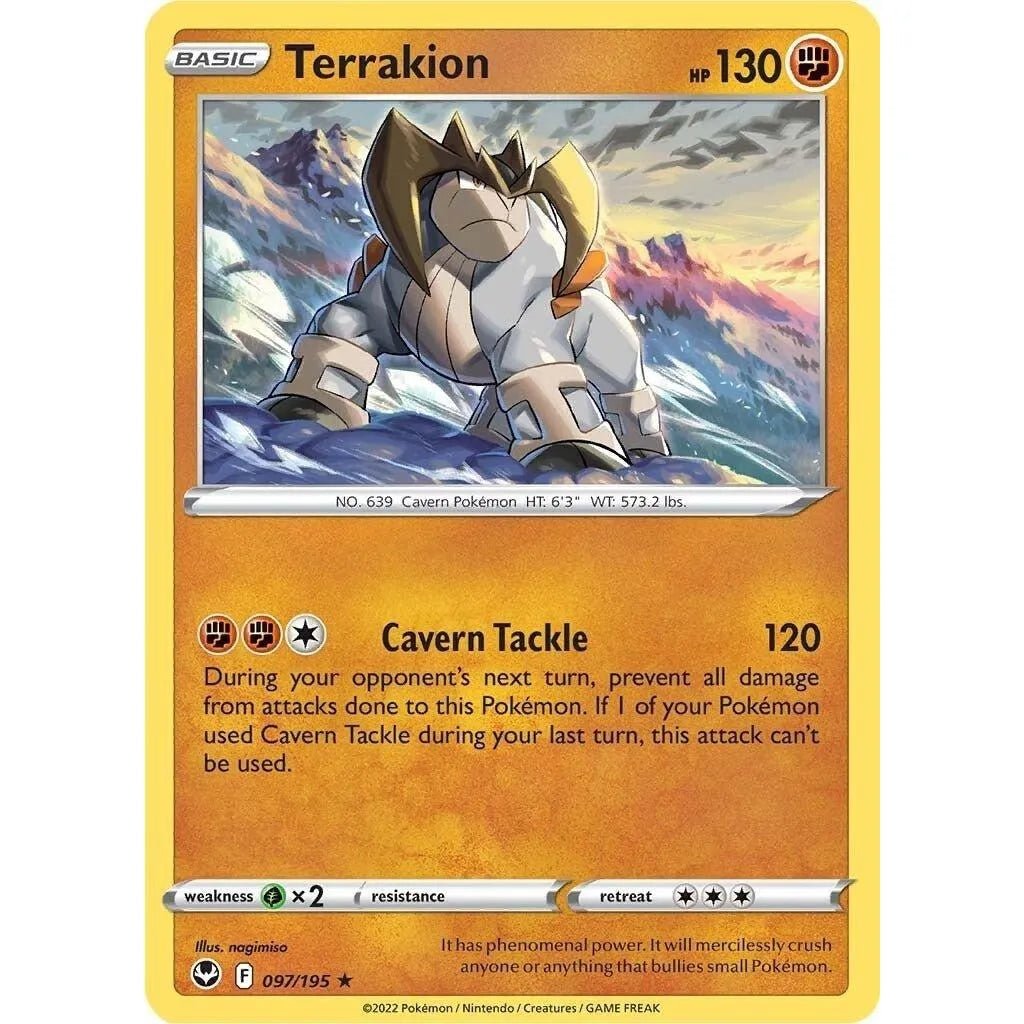 Terrakion (097/195) (SWSH12: Silver Tempest) in Malta | LAB7