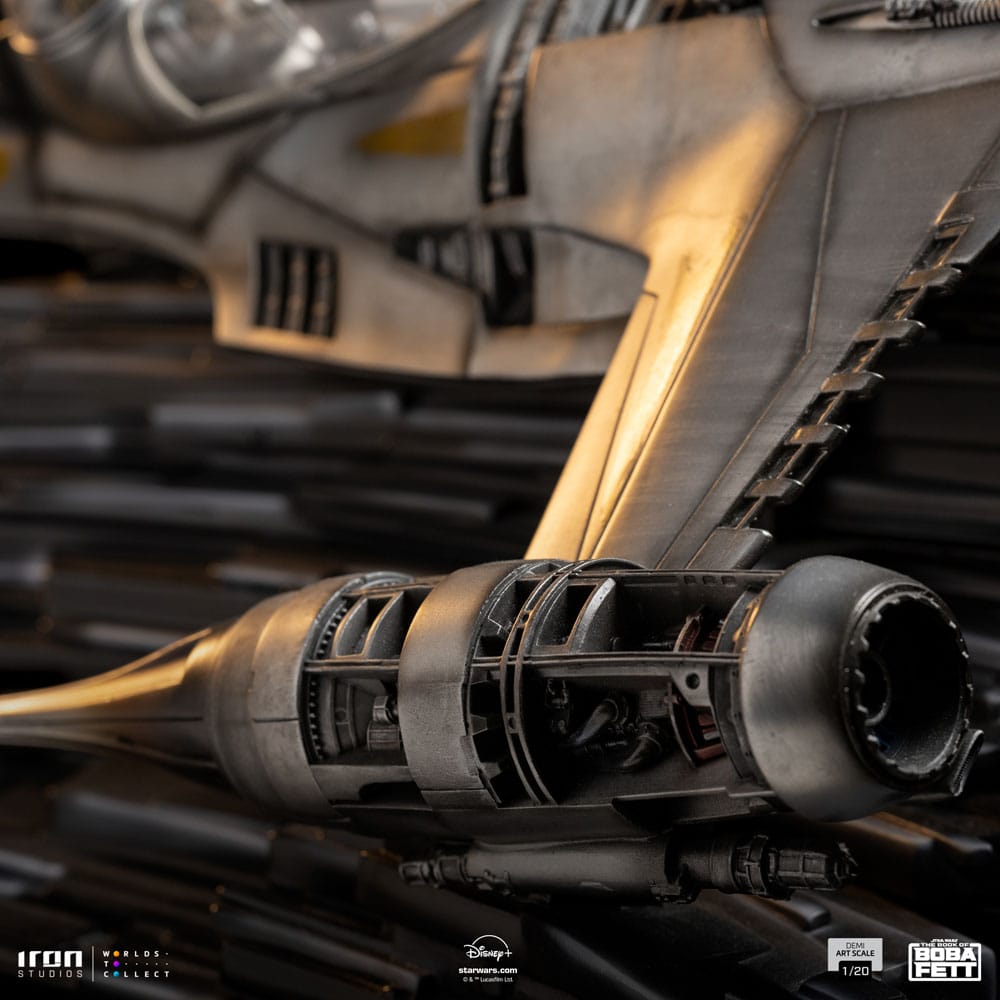 The Book of Boba Fett Demi Art Scale Statue 1/20 Mando's N - 1 Starfighter by LAB7 Malta, Europe