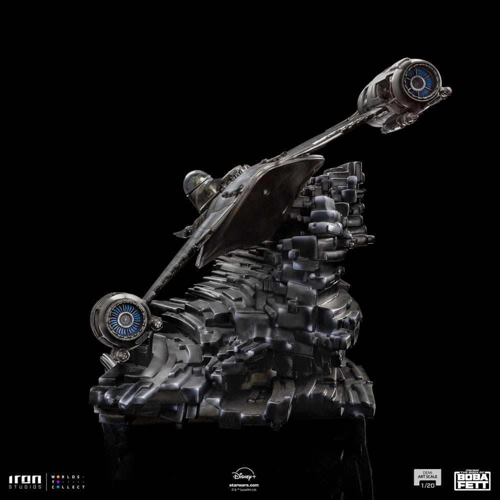 The Book of Boba Fett Demi Art Scale Statue 1/20 Mando's N - 1 Starfighter by LAB7 Malta, Europe