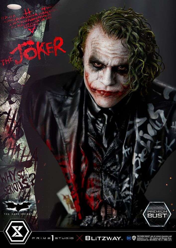 The Dark Knight Premium Bust The Joker 26 cm by LAB7 Malta, Europe