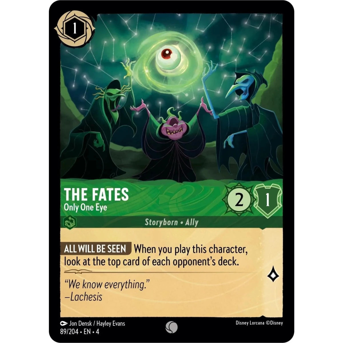 The Fates - Only One Eye (89/204) (Ursula's Return) in Malta | LAB7