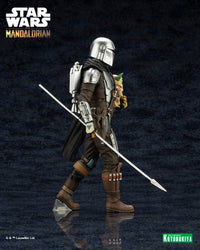 The Mandalorian ARTFX Statue 1/10 Mandalorian & Grogu with Beskar Staff by LAB7 Malta, Europe