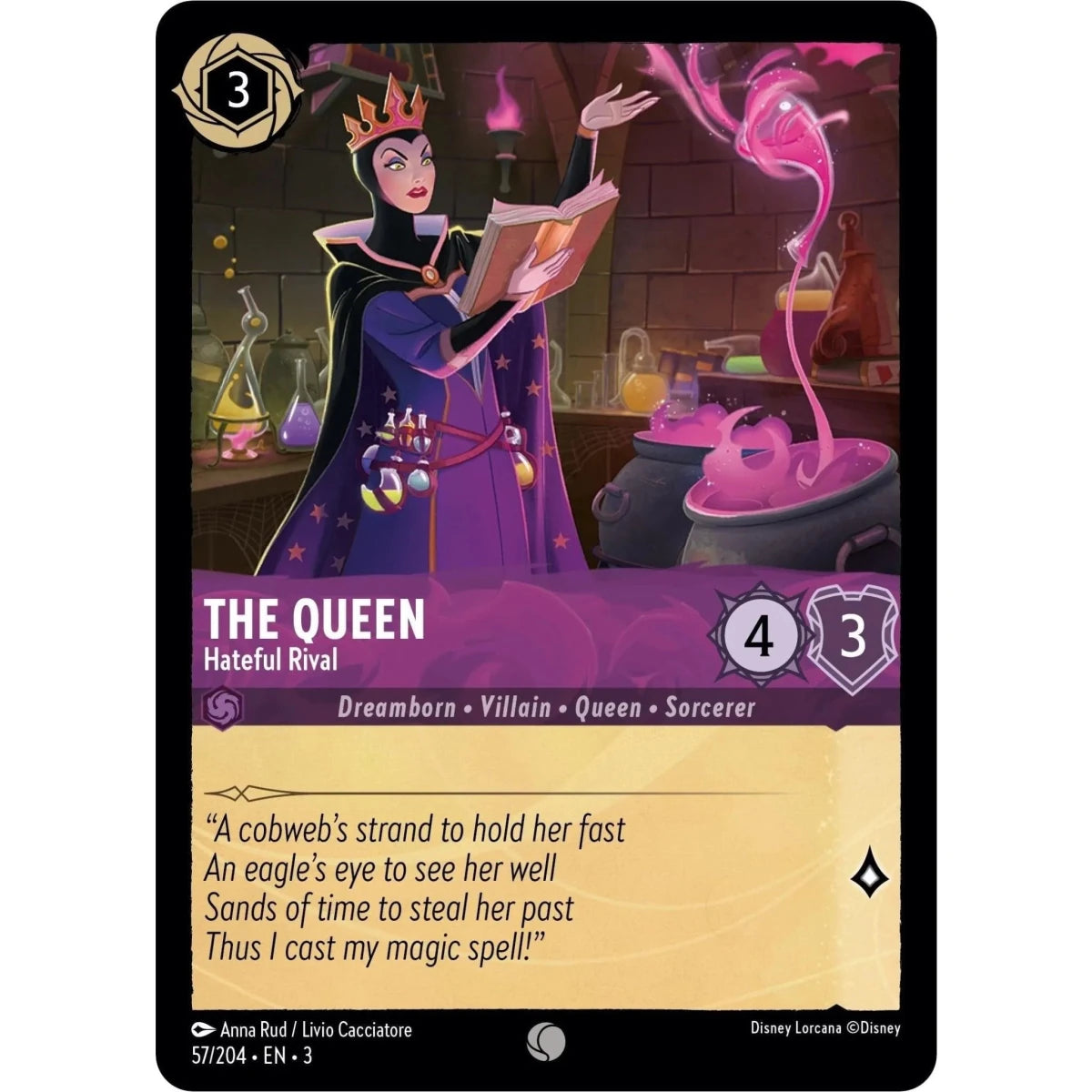 The Queen - Hateful Rival (57/204) (Into the Inklands) in Malta | LAB7