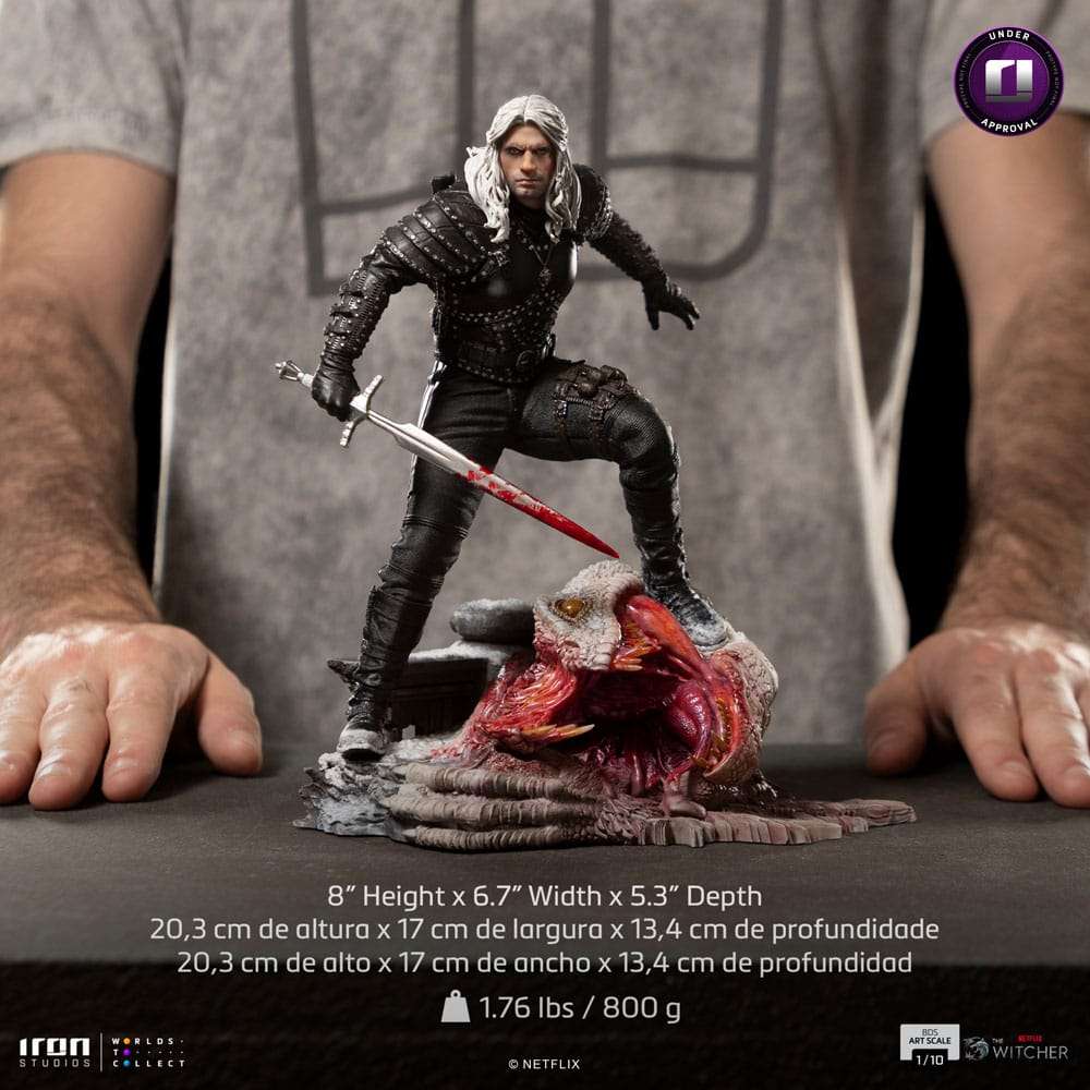 The Witcher BDS Art Scale Statue 1/10 Geralt of Riva 33 cm by LAB7 Malta, Europe