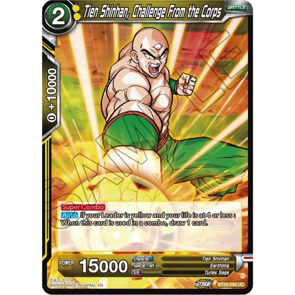 Tien Shinhan, Challenge From the Corps (BT24-094) (Beyond Generations) in Malta | LAB7