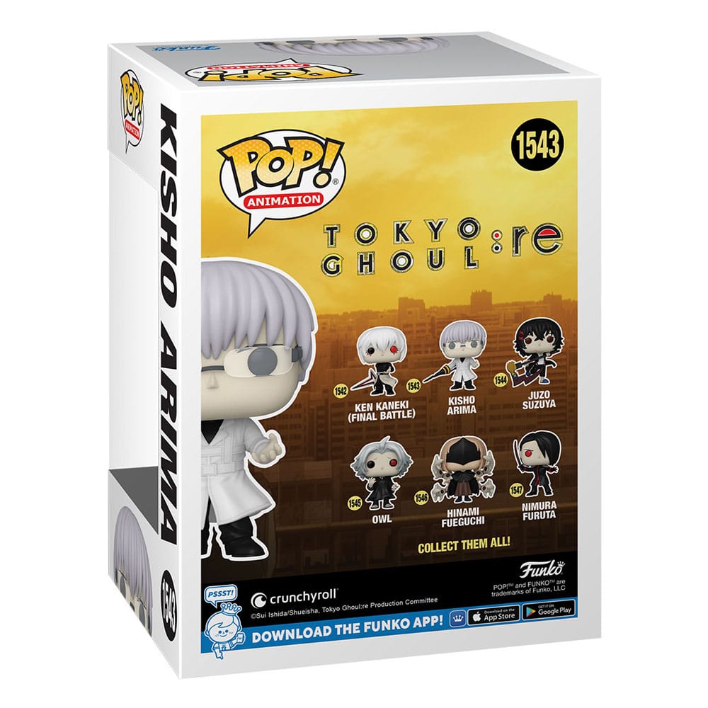 Tokyo Ghoul:re POP! Animation Vinyl Figure Kisho Arima 9 cm by LAB7 Malta, Europe