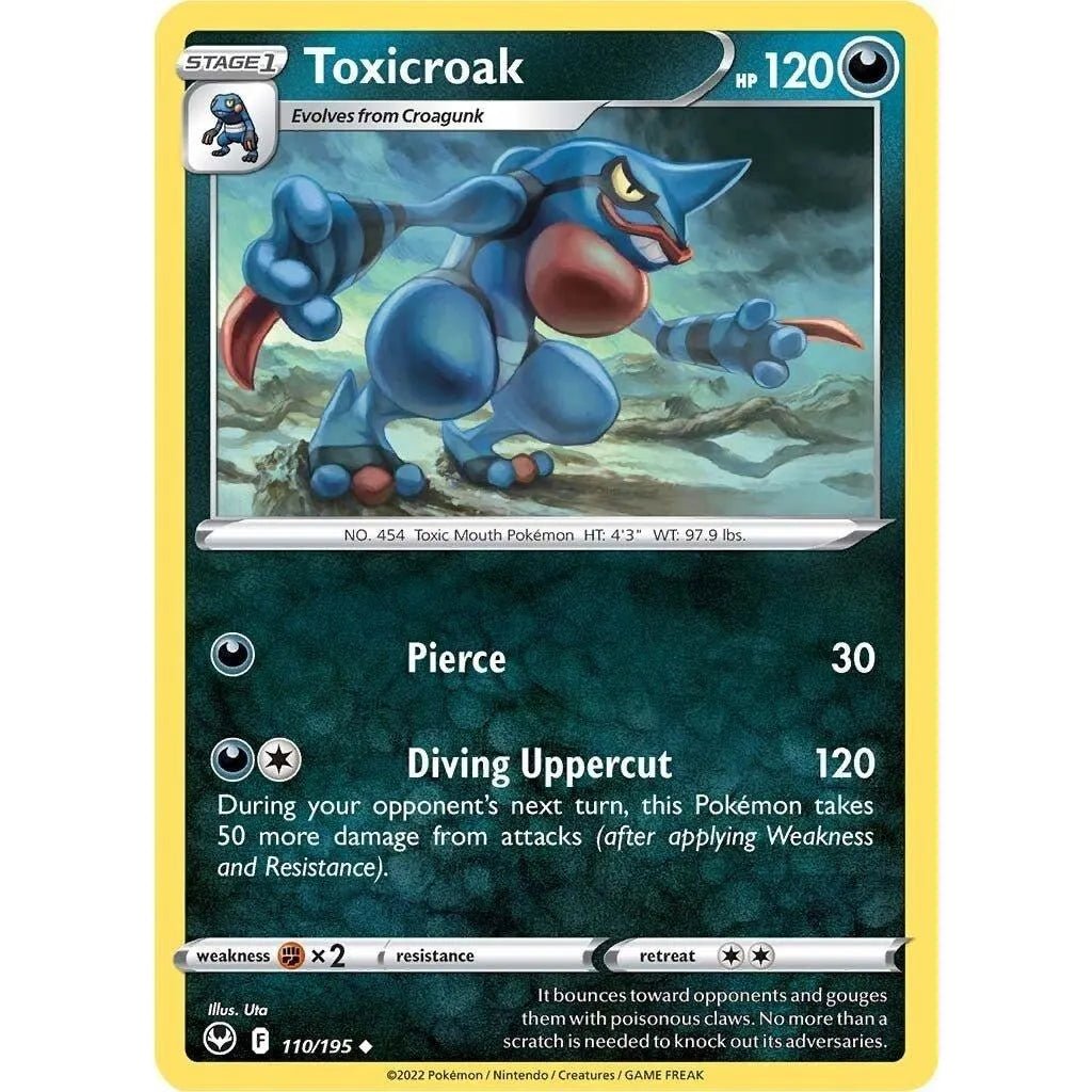 Toxicroak (110/195) (SWSH12: Silver Tempest) in Malta | LAB7