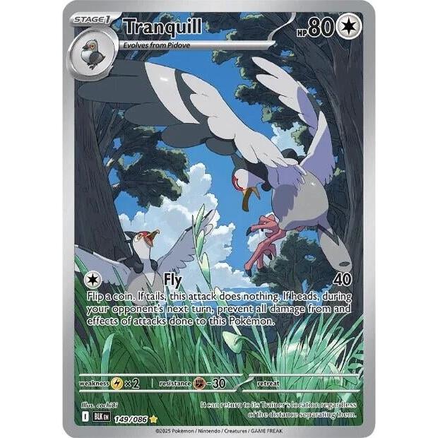 Pokemon Tranquill (149/086) (SV: Black Bolt) by LAB7 Malta, Europe