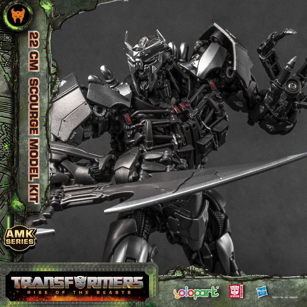 Transformers Rise of the Beasts AMK Scourge Model Kit 22cm by LAB7 Malta, Europe