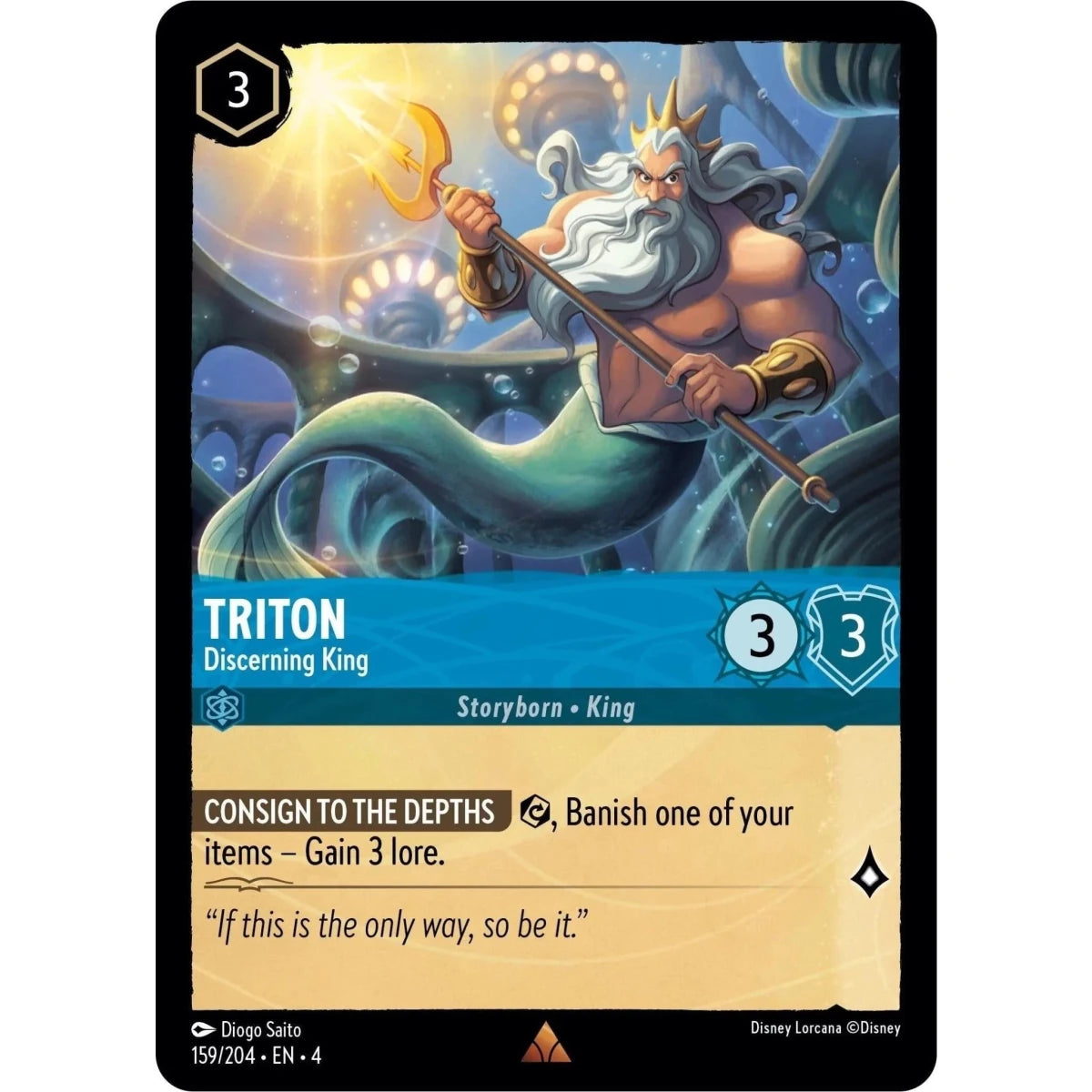 Triton - Discerning King (159/204) (Ursula's Return) in Malta | LAB7