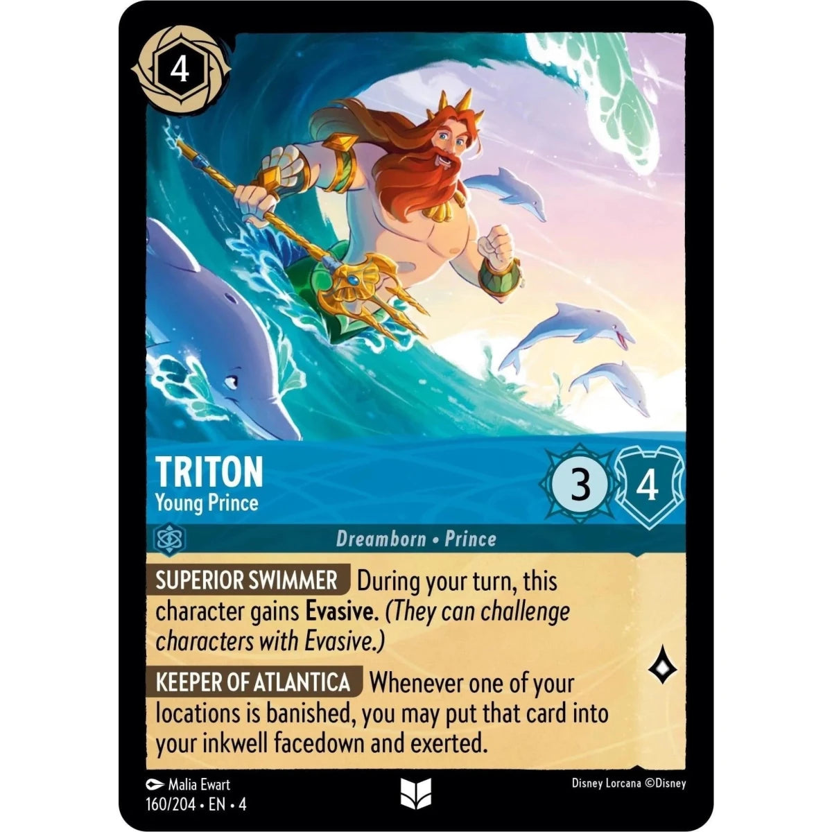 Triton - Young Prince (160/204) (Ursula's Return) in Malta | LAB7