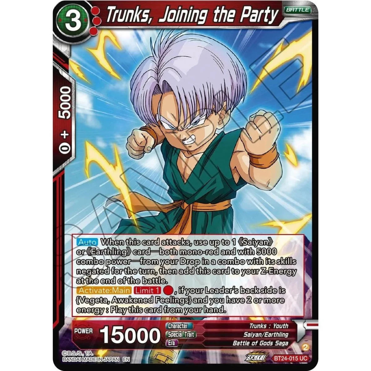 Trunks, Joining the Party (BT24-015) (Beyond Generations) in Malta | LAB7