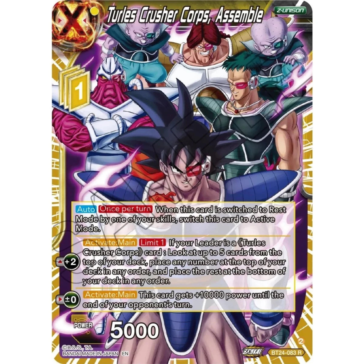 Turles Crusher Corps, Assemble (BT24-083) (Beyond Generations) in Malta | LAB7