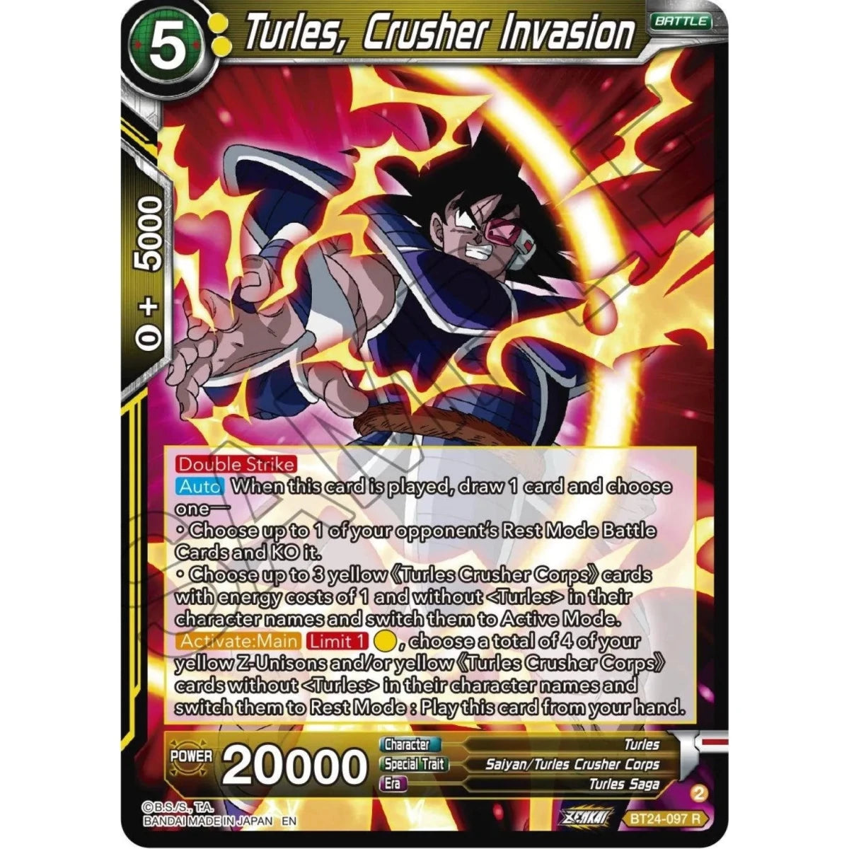 Turles, Crusher Invasion (BT24-097) (Beyond Generations) in Malta | LAB7