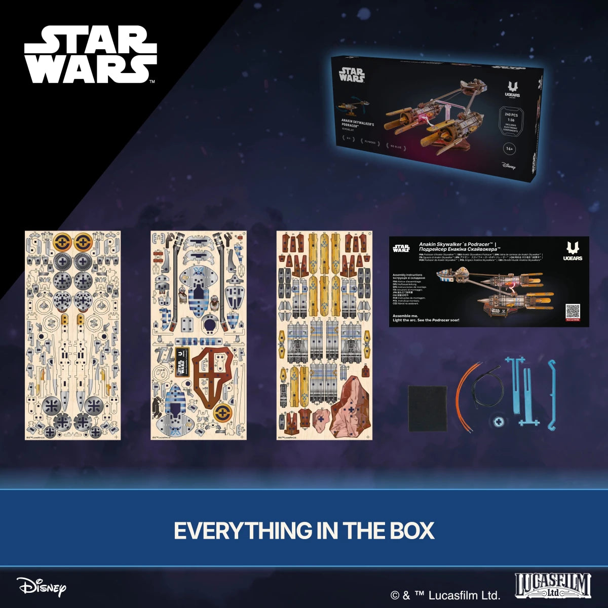 Ugears Anakin Skywalker’s Podracer™ Wooden Puzzle in Malta | LAB7