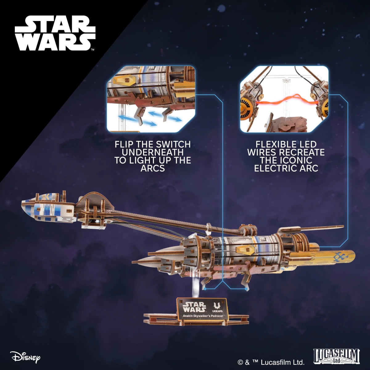 Ugears Anakin Skywalker’s Podracer™ Wooden Puzzle in Malta | LAB7