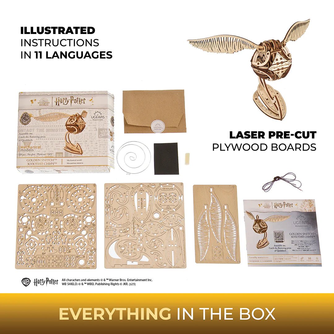 Ugears Golden Snitch™ Wooden Puzzle by LAB7 Malta, Europe