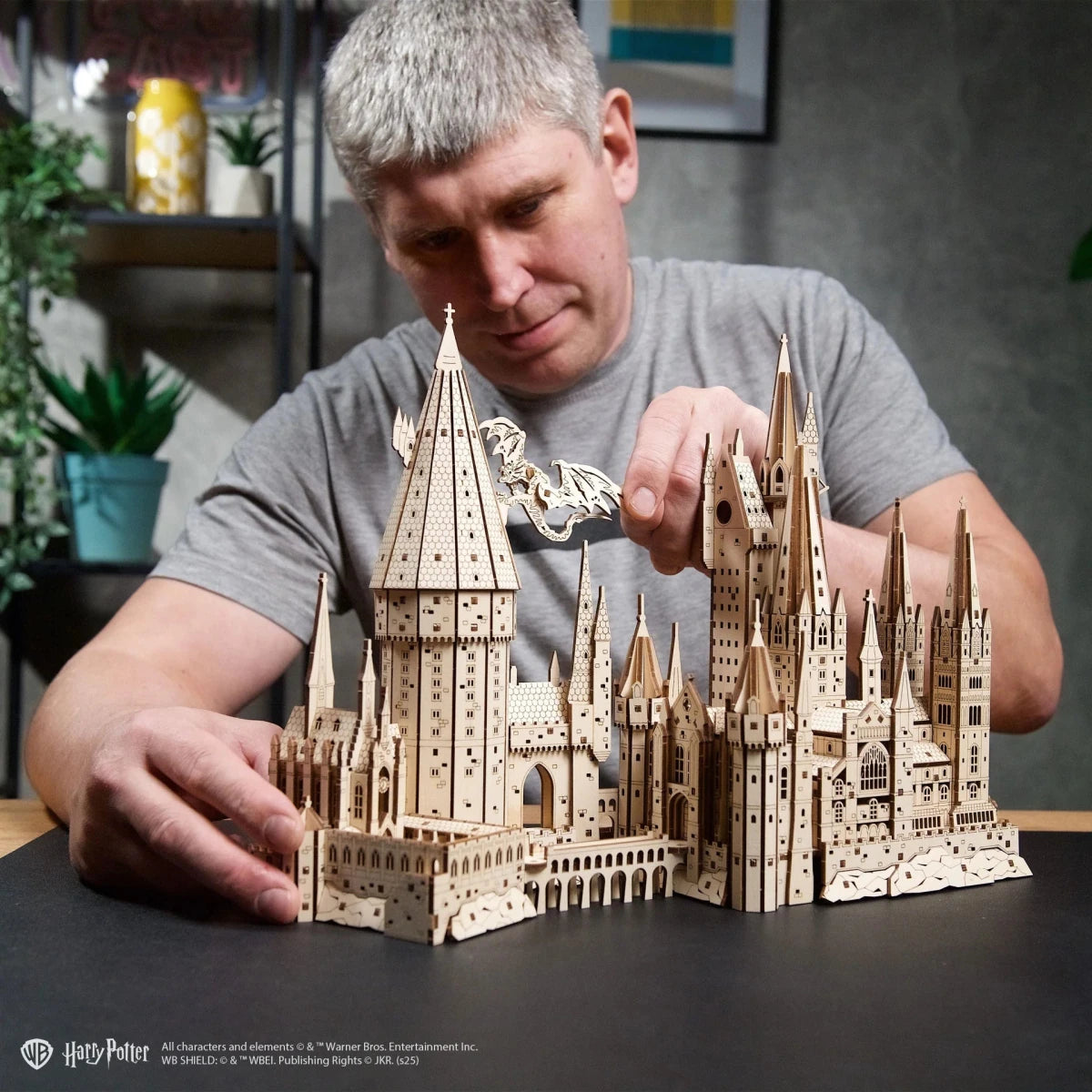 Ugears Hogwarts™ Castle Wooden Puzzle by LAB7 Malta, Europe