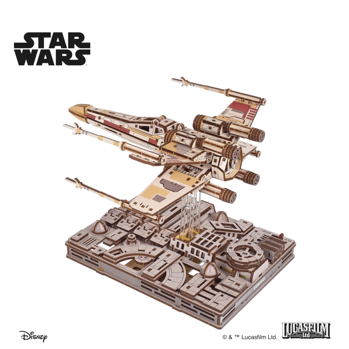 Ugears Luke Skywalker`s X - Wing Starfighter™ Wooden Puzzle by LAB7 Malta, Europe