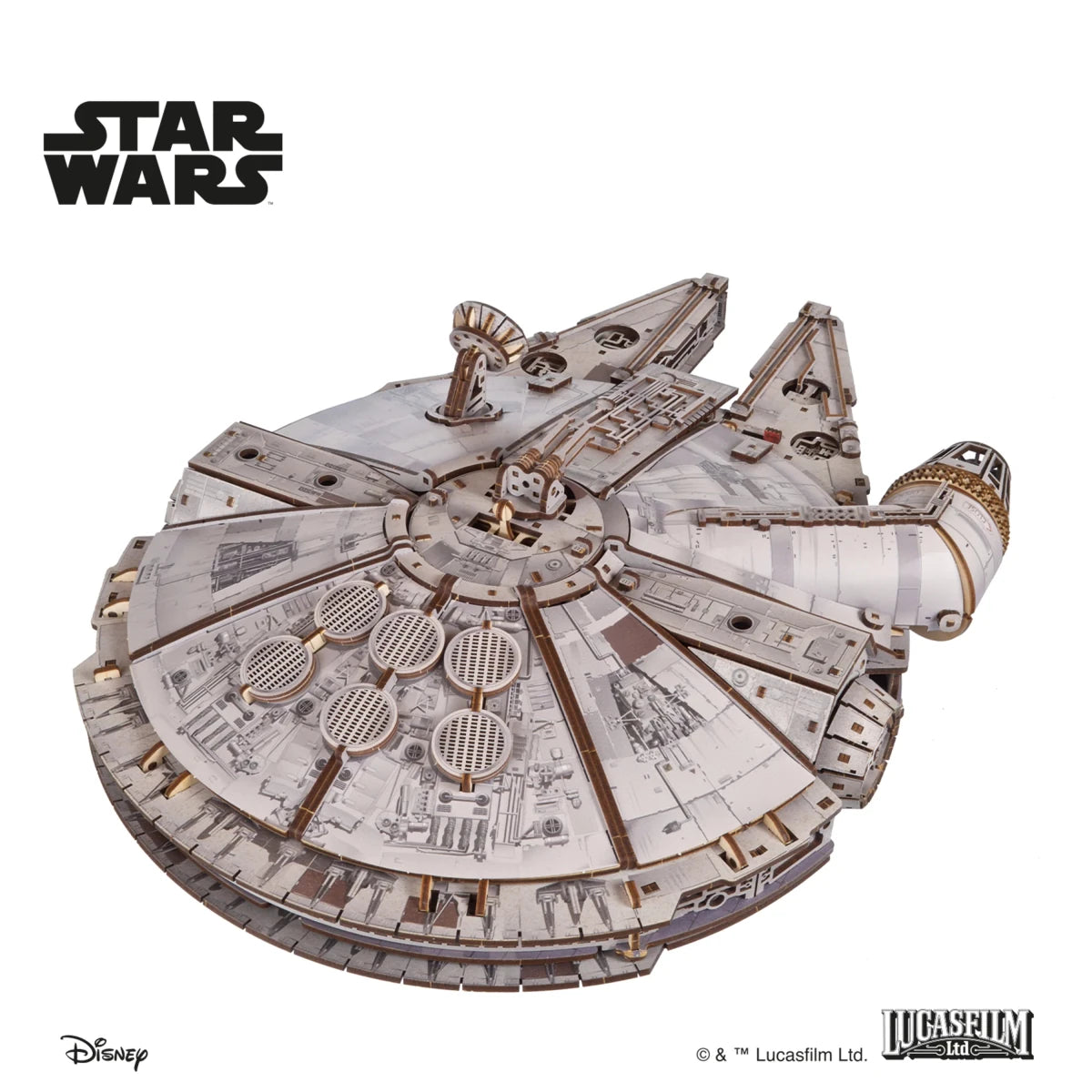 Ugears Millennium Falcon™ Wooden Puzzle by LAB7 Malta, Europe