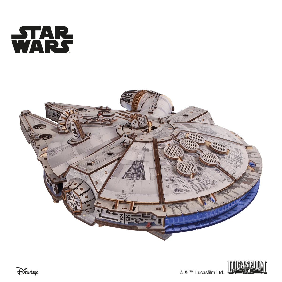 Ugears Millennium Falcon™ Wooden Puzzle by LAB7 Malta, Europe