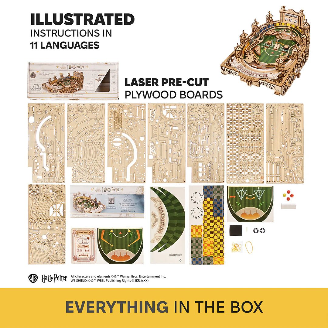 Ugears Quidditch™ Pinball Wooden Puzzle by LAB7 Malta, Europe