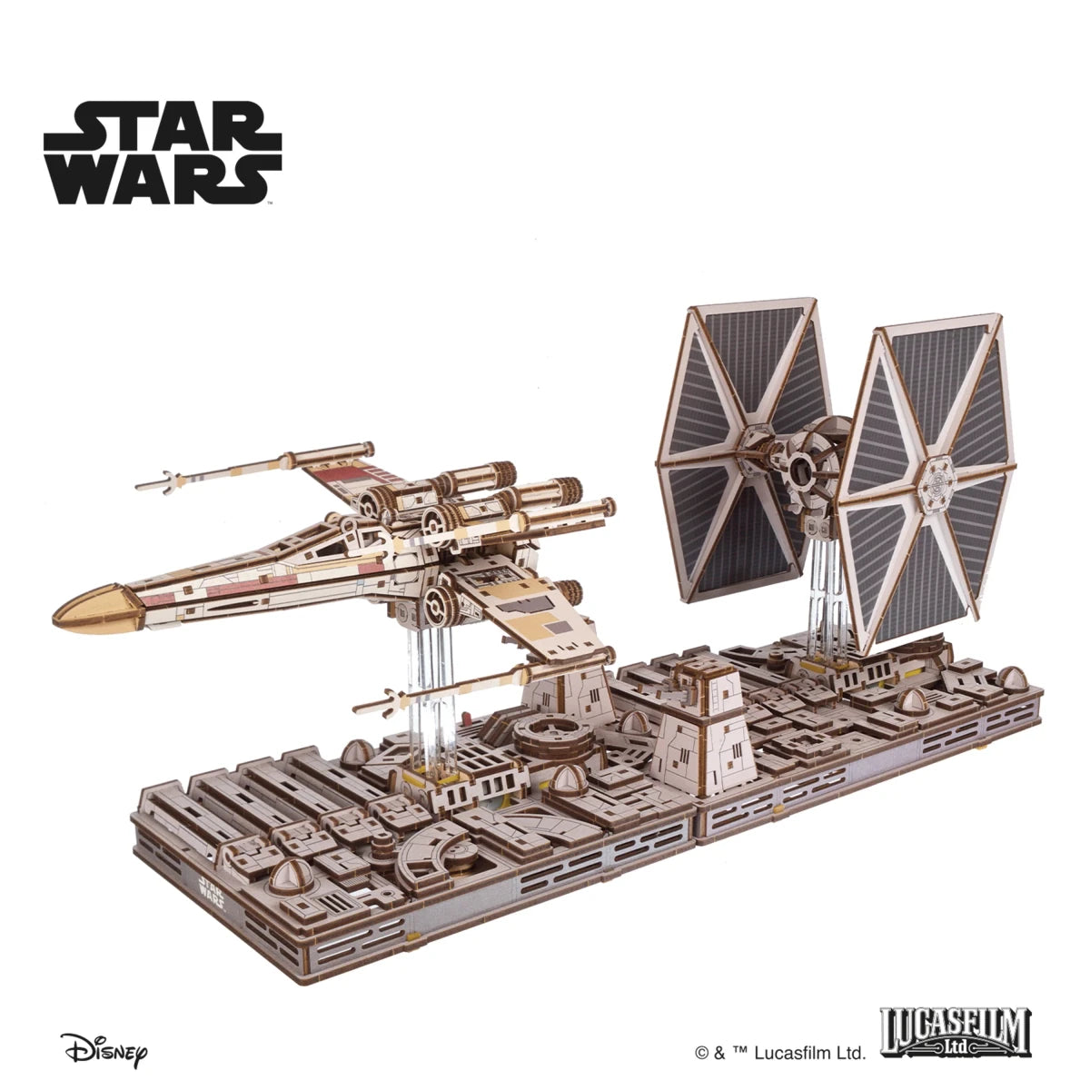 Ugears TIE Fighter™ Wooden Puzzle by LAB7 Malta, Europe