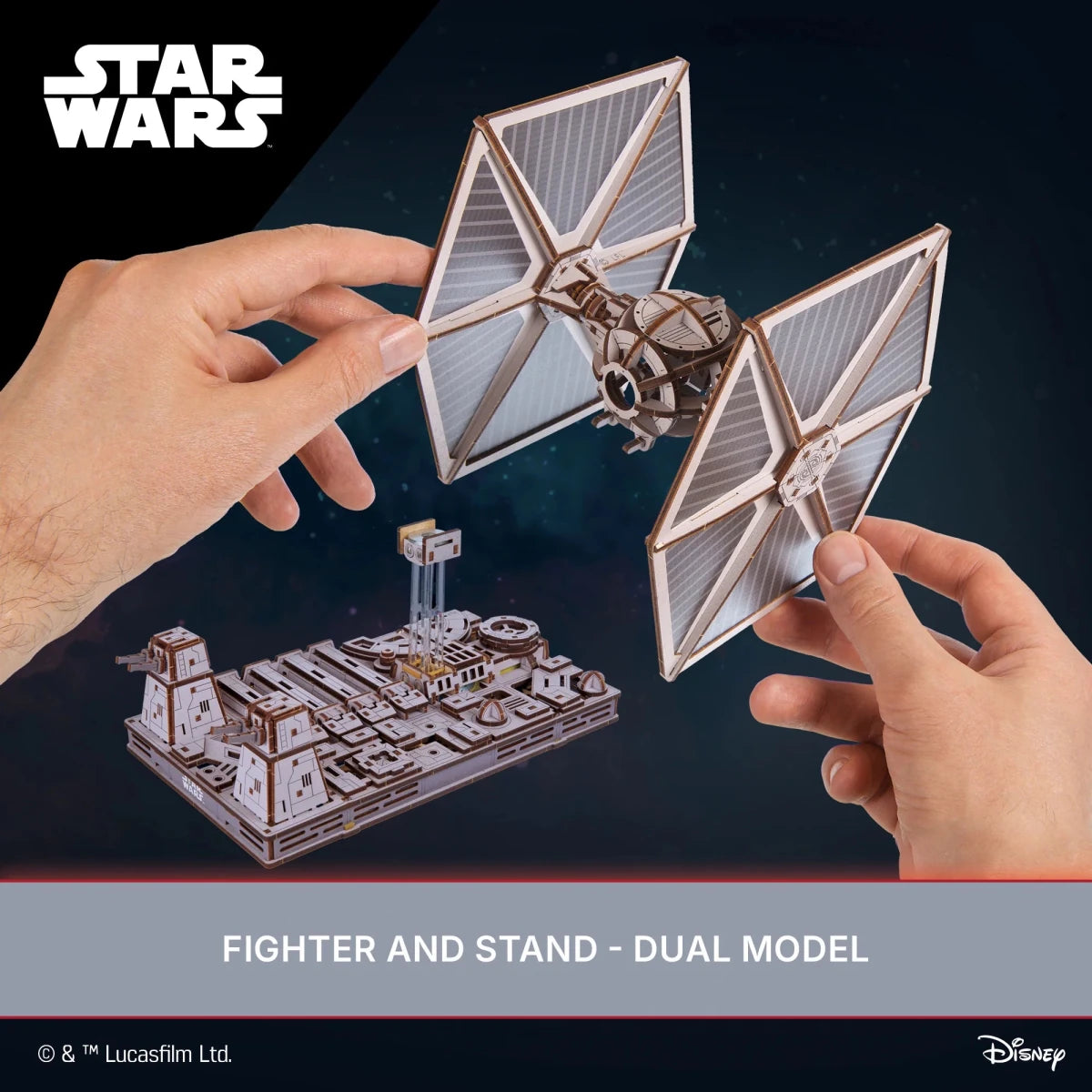 Ugears TIE Fighter™ Wooden Puzzle in Malta | LAB7