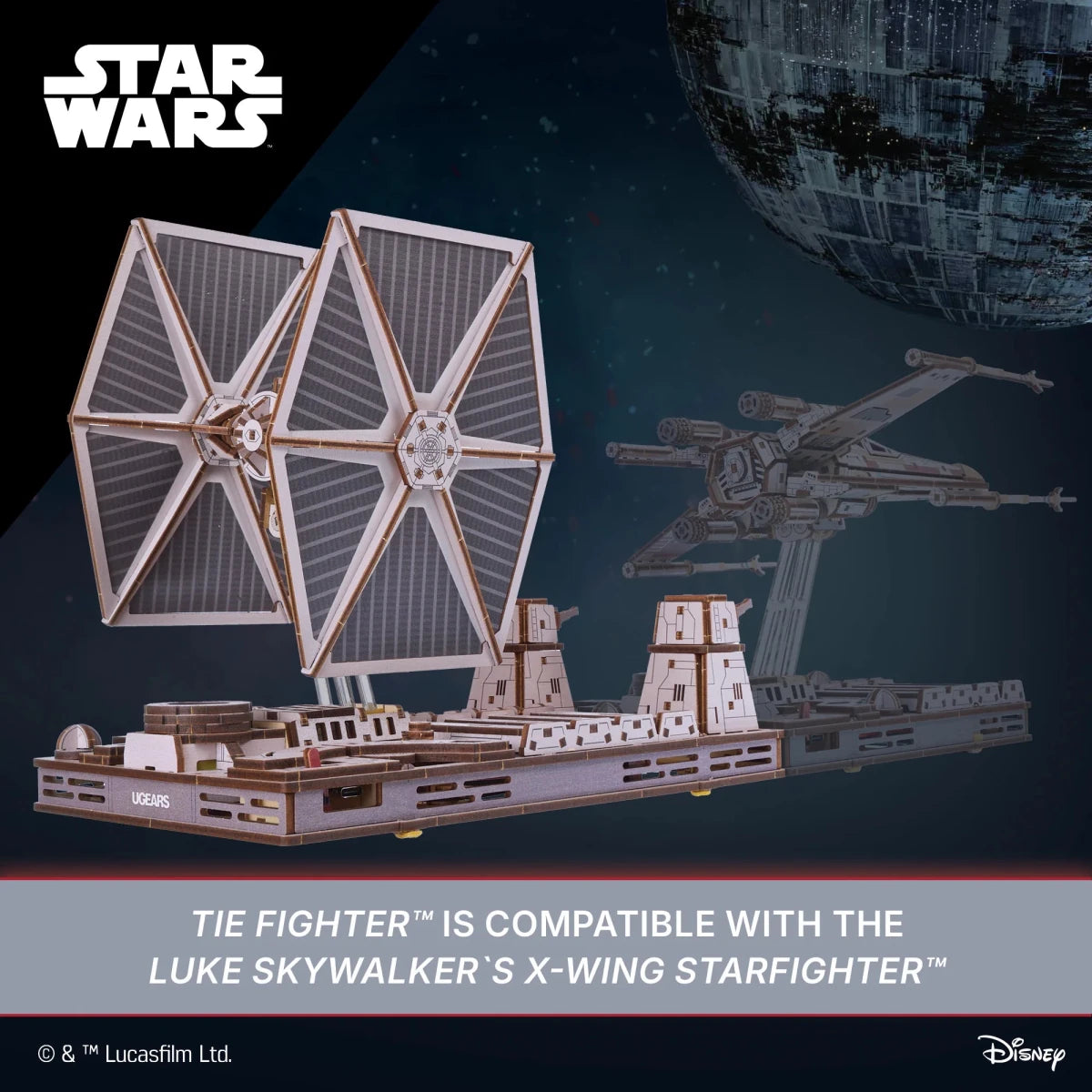 Ugears TIE Fighter™ Wooden Puzzle in Malta | LAB7