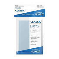 Ultimate Guard Classic Soft Sleeves Japanese Size Transparent (100) in Malta | LAB7