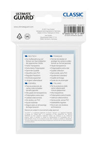 Ultimate Guard Classic Soft Sleeves Japanese Size Transparent (100) by LAB7 Malta, Europe
