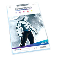 Ultimate Guard Comic Bags Resealable (100) - Silver Size in Malta | LAB7