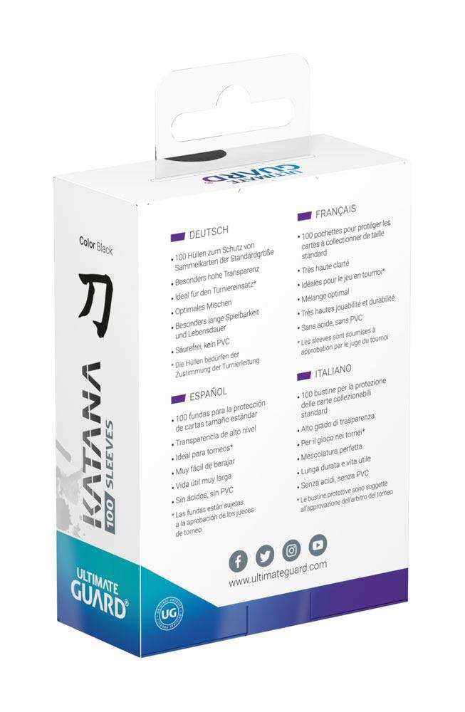 Ultimate Guard Katana Sleeves Standard Size Black (100) by LAB7 Malta, Europe