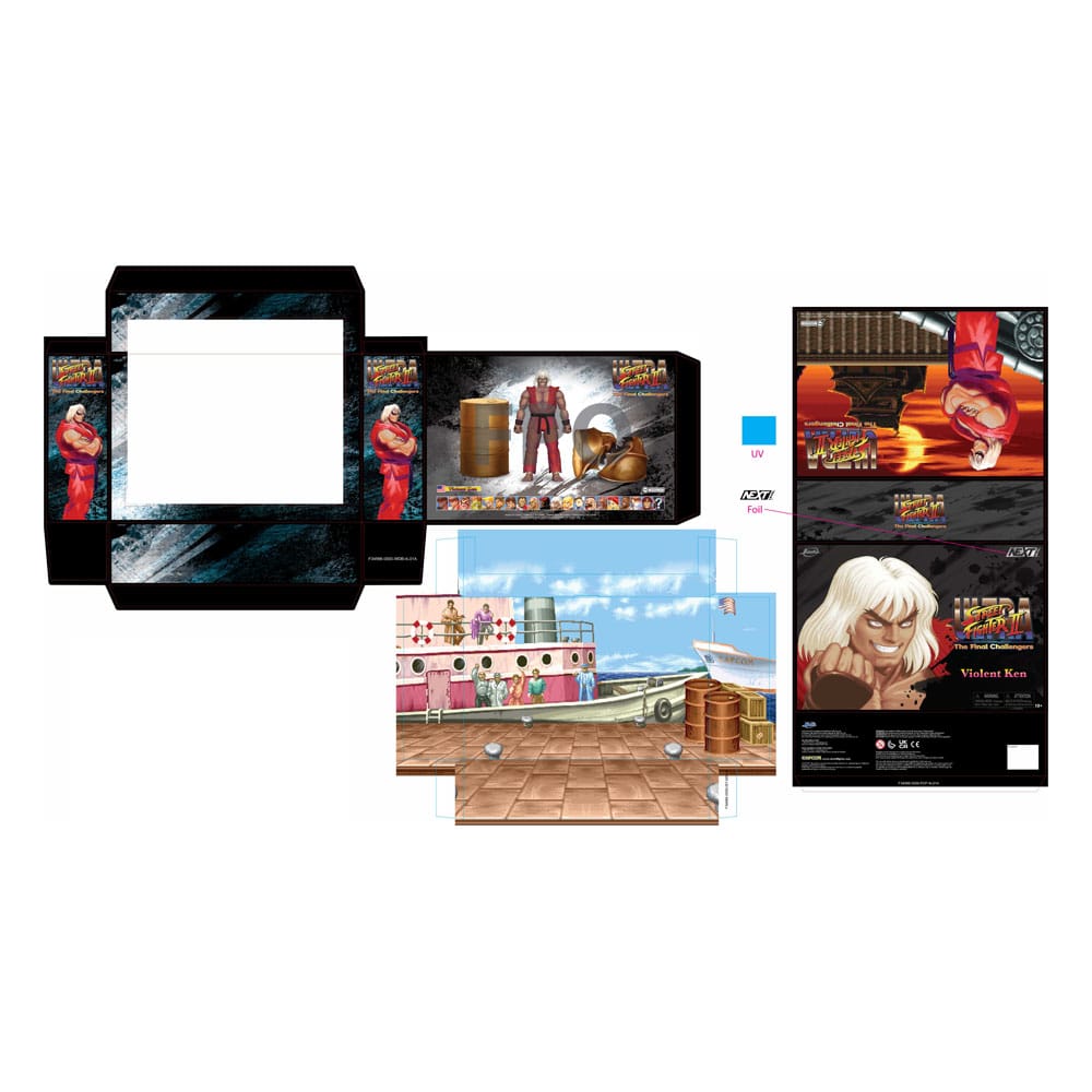 Ultra Street Fighter II: The Final Challengers – Violent Ken 1/12 SDCC 2024 Exclusive Action Figure 15cm by LAB7 Malta Europe