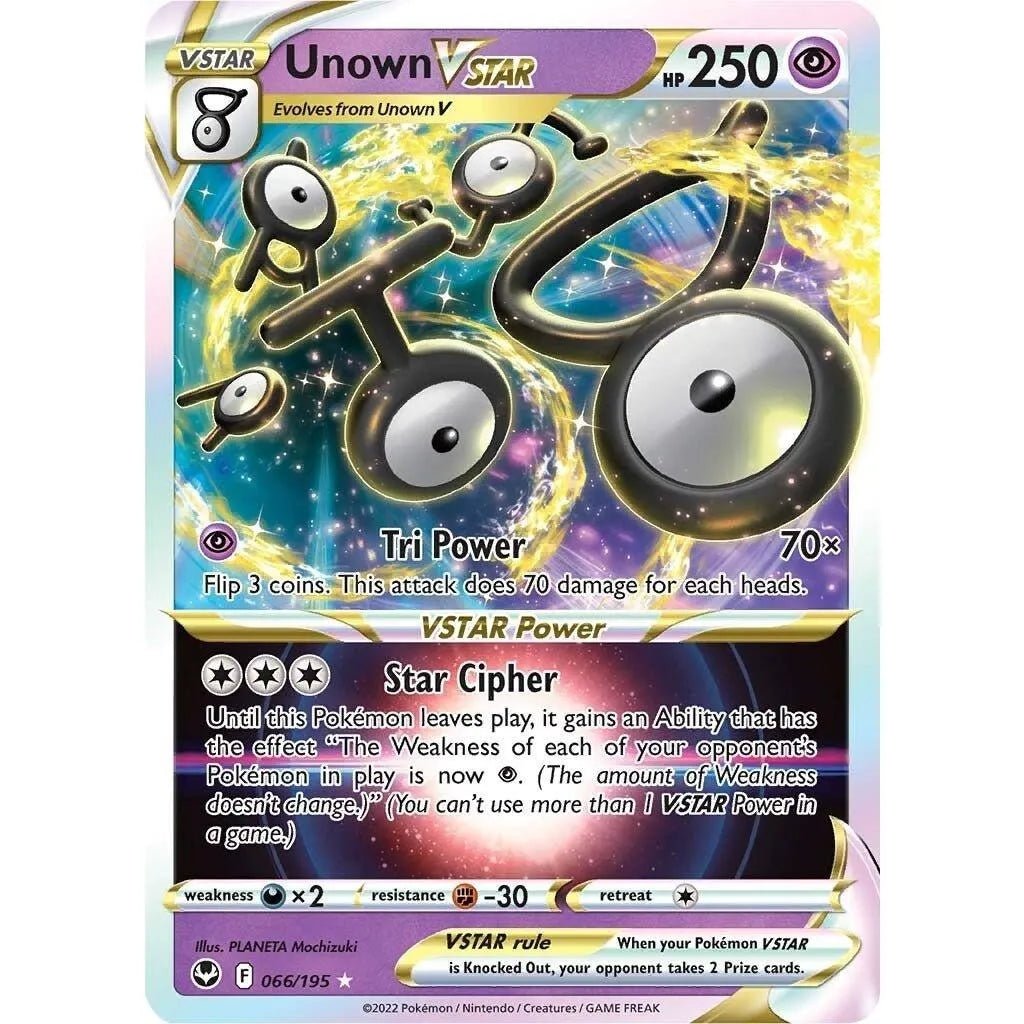 Unown VSTAR (066/195) (SWSH12: Silver Tempest) in Malta | LAB7