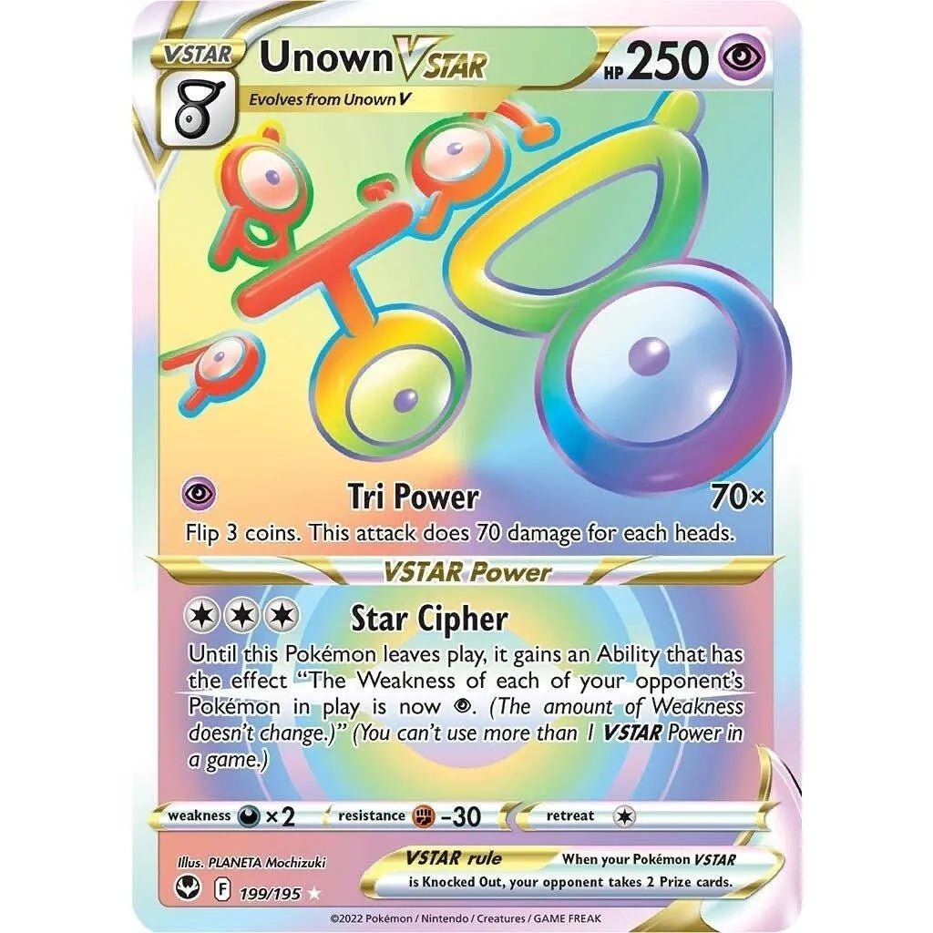 Unown VSTAR (Secret) (199/195) (SWSH12: Silver Tempest) in Malta | LAB7