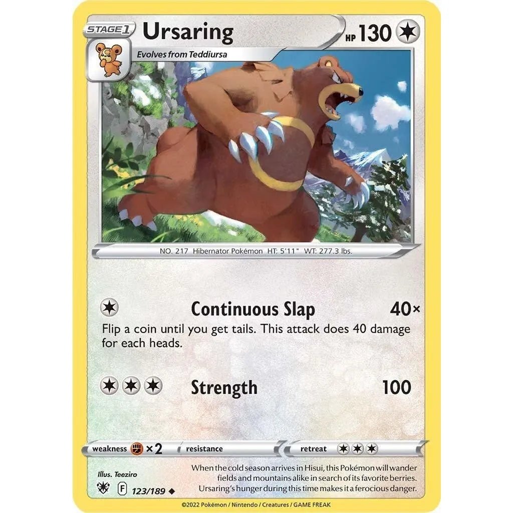 Ursaring (123/189) (SWSH10: Astral Radiance) in Malta | LAB7