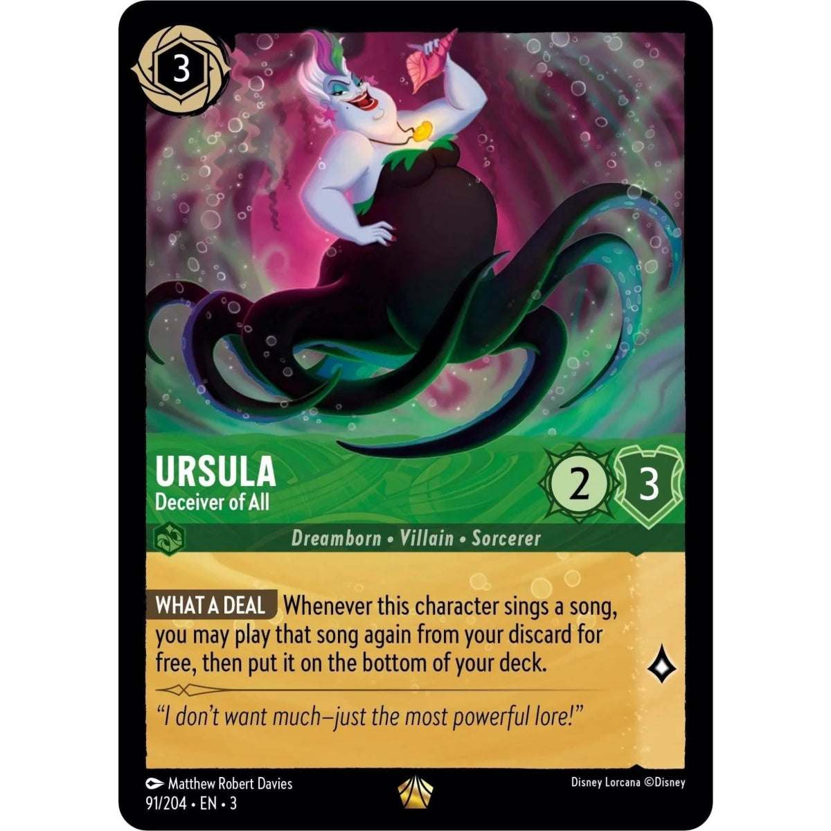 Ursula - Deceiver of All (91/204) (Into the Inklands) in Malta | LAB7