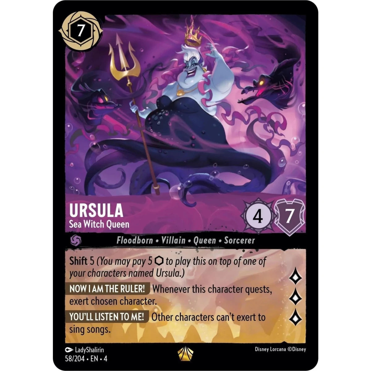 Ursula - Sea Witch Queen (58/204) (Ursula's Return) in Malta | LAB7