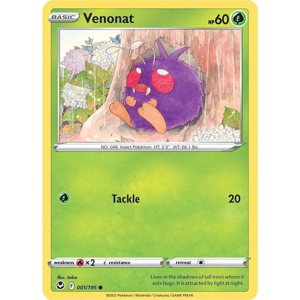 Venonat (001/195) (SWSH12: Silver Tempest) in Malta | LAB7