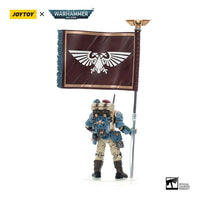 Warhammer 40k Action Figure 1/18 Astra Militarum Tempestus Scions Command Squad 55th Kappic Eagles Banner Bearer 12 cm by LAB7 Malta, Europe