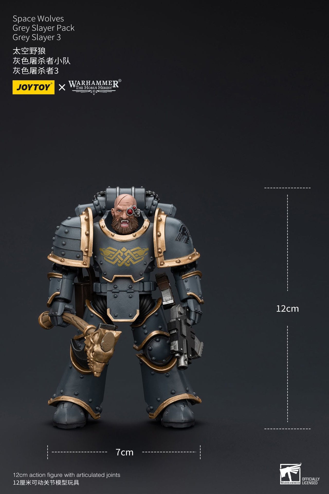 Warhammer The Horus Heresy Space Wolves Grey Slayer 3 1/18 Figure by LAB7 Malta, Europe