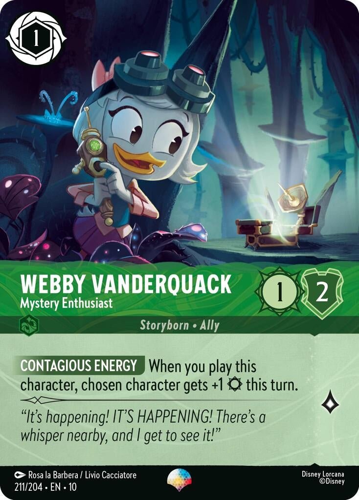 Webby Vanderquack - Mystery Enthusiast (Epic) (211/204) (Whispers in the Well) by LAB7 Malta, Europe